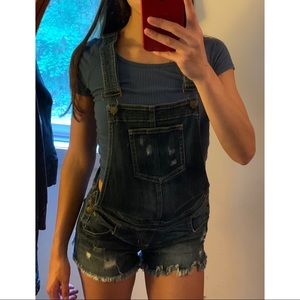 Guess Overall Jean Shorts